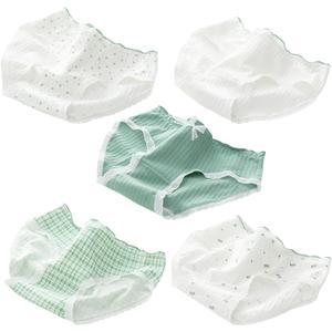 Girls Underwear Organic Cotton Cute Little Girls Panties Comfort Breathable Kids Hipster Briefs Pack of 5, Size 10-12