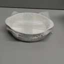 LEETOYI Porcelain Small Oval Au Gratin Pans, Baking Dish Set for 1 or 2 person servings, Bakeware with Double Handle for Kitchen and Home, Set of 2 (White)