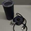 SIMPLETASTE Milk Frother, 4-in-1 Electric Milk Frother and Steamer, Automatic Warm and Cold Foam Maker and Milk Warmer for Latte, Cappuccinos, Dark Blue (Medium)