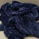 Hellomamma Womens Long Robe Soft Warm Fleece Plush Bathrobe Ladies Sleepwear Pajamas Housecoat Nightgown (Small-Medium, Navy Blue)