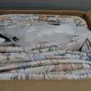 LOONGRUG 8x10 Area Rugs Washable Vintage Boho Living Room Rug Beige Blue