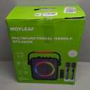 Karaoke Machine for Adults & Kids, Bluetooth Karaoke Speaker with Two Wireless Karaoke Microphones, PA System Speaker Supports TF Card/ USB, AUX in, REC, Bass & Treble for Party/ Meeting/ Adults/ Kids