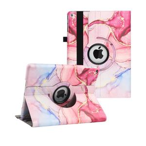 New Case for iPad 9.7 inch 2018 2017/ iPad Air 2 Case - 360 Degree Rotating Stand Protective Cover Smart Case with Auto Sleep/Wake for Apple iPad 5th/6th Generation (Marble Pink)