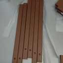 Wisuce Corner Shelf, 100% Real Bamboo Shower Corner Shelves Free Standing Shelf Storage Organizer for Bathroom Living Room Kitchen (Brown, 3 Tier)