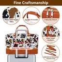 Weekender Bag for Women, Travel Duffel Bag Carry On Overnight Bag with Shoe Compartment Large Nylon Travel Weekend Tote Bag