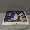 Dog Diapers Male Small, Disposable Wraps Belly Bands, 12-19", 50 Ct | 6-layer absorbent core wetness color indicator soft breathable fit leak-resistant for marking, training & senior care
