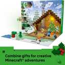 LEGO Minecraft Advent Calendar 2025 Building Toy - Kids Holiday Countdown Set for Boys & Girls, Ages 7+ - 24 Buildable Surprises & 8 Minifigures for Gamers - Collectible Gift for Christmas - 21280