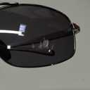 SUNGAIT Ultra Lightweight Rectangular Polarized Sunglasses UV400 Protection (2026 Gunmetal Frame Gray Lens)