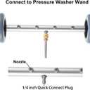 RIDGE WASHER Pressure Washer Undercarriage Cleaner, 16 Inch Undercarriage Washer, Pressure Washer Under Car Cleaner with Straight Extension Wand, 4000 PSI