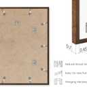 HAUS AND HUES Walnut Rustic Frame - 16x20 Wooden Poster Holder, Natural Wall Display, 16x20 in