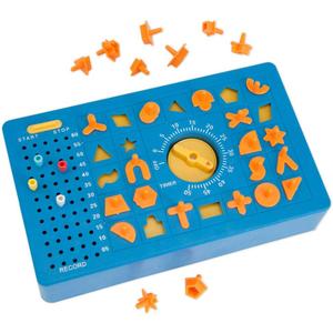 TimeShock Retro Timed Fun Board Game with Timer and Pop-up Tray - Measures 9" x 5" x 2"