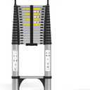 JADDUO Telescoping Ladder, 20.3 FT Plus, Rectangular, Heavy Duty, Silver | 330 LBS Capacity; suitable for outdoor work, RV, attic and home maintenance; removable hooks