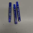 Pentel N50 Fine Permanent Marker - 4.3mm Bullet Tip - Multi Surface Use - Cardboard, Metal, Wood, Plastic & Glass Marker Pens - In Pillow Packaging - Blue, Pack of 3