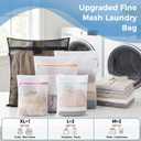 BAGAIL Laundry Bags Mesh Wash Bag for Intimates Lingerie and Delicates, 5Pcs (1XL,2L,2M)