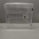 Barydat Acrylic Display Case with Lock Key Countertop Display Case Clear Showcase Display Cabinet Multi Functional Safe Storage Box for Retail Store (Fixed 3 Tier,15.7 x 15.7 x 7.8 Inch)