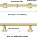 10 Pack 5 Inch Cabinet Pulls knurled Brushed Gold Kitchen Cabinet Handles Aluminum and Zinc Alloy Drawer Pulls Solid Cabinet Hardware