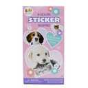16 Cat & Dog Puffy Foil Sticker Valentines