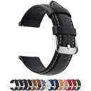 Fullmosa Watch Band, Quick Release Leather Watch Strap for Men Women, Replacement Bands Width 14mm