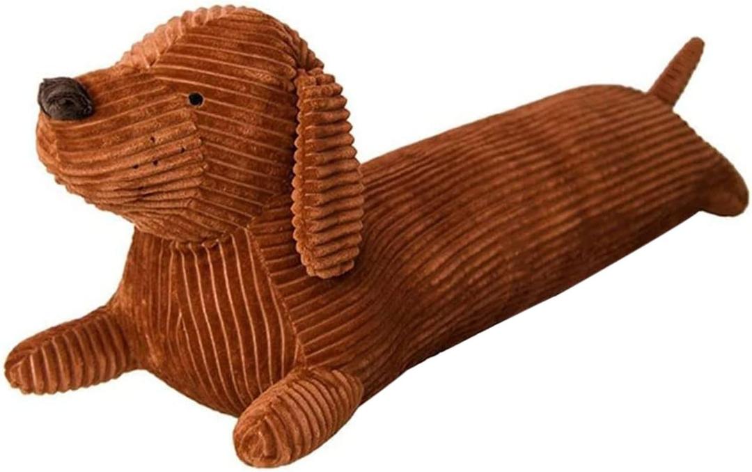 43 Dachshund Plush Long Pillow Brown Dog Body Pillow Animal Doll Cartoon Body Sleeping Hugging Long Pillows Stuffed Toy Home Sofa Cushion Decor 43 inch (Dachshund)