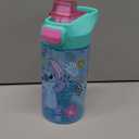 Water Bottle with Straw - 12 Ounce - Kids Stainless Steel Vacuum Insulated Water Bottle with Lid, Stitch