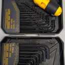 ELEAD 31-Piece Hex Key Set - Allen Wrench Set, SAE and Metric Allen Keys MM(0.7mm-10mm) SAE(0.028"-3/8) Heat-Treated, Torque Handle, High Leverage, Long & Short Keys, Easy Organization