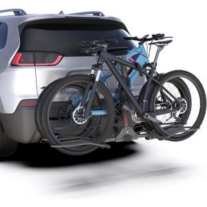 JYOSE2-Bike Rack Hitch for Car, 160 Lbs Hitch Mount Platform Style Bicycle Carrier, Smart Tilting & Easy Fold for Car SUV Truck RV with 2”Receiver,