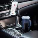 Cup Holder Phone Mount, 2 in 1 Cup Holder Expander for Car Long Arm with 360Rotation Cup Holder Cell Phone Holder for Car Compatible with All Smartphones