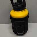 WATERSY 2/3 Gallon Water Bottle Insulated(Cold for 48 Hrs),BPA Free&Leak Proof,87oz Stainless Steel Water Jug/Flask,Big thermo,Large Water Bottle with Handle for Gym,Hiking,Camping,Yellow