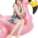 Jasonwell Giant Inflatable Flamingo Pool Float with Fast Valves Summer Beach Swimming Pool Floatie Lounge Floating Raft Outdoor Party Decorations Toys for Adults (XL)