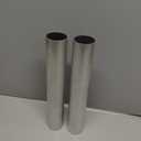 Hicarer 2 Pcs 2" (51mm) OD Straight Aluminum Pipe Tube 11.8" 300mm Long Aluminum Intercooler Pipe Piping Air Intake Tube Brushed Finish