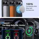 [NO.1 Magnetic for Google Pixel 10 Pro XL Case with MagSafe [Military Shockproof][Translucent Matte][Anti-Fingerprint] Soft Silicone Bumper for Google Pixel 10 Pro XL Phone Case Slim,Black