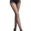 Women's Sheer Tights Pantyhose Lightweight, Comfortable, 20 Den - 3 Pairs (Black, S)