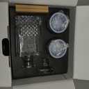 Gifts for Men Dad, Whiskey Decanter Set with Gift Box, Unique Christmas from Daughter or Son, Perfect Birthday and Retirement Present for Men - Includes 2 Ice Molds, 2 Coasters, and a Gift Card, 7 Count