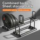 1PC Weight Plate Rack for Home Gym - Weights Rack for Plates Use Singly or Combine Multiple Units | Olympic Weight Plate Rack Up to 660 LBS - New Model Bumper Plate Rack for Easy Plate Changes