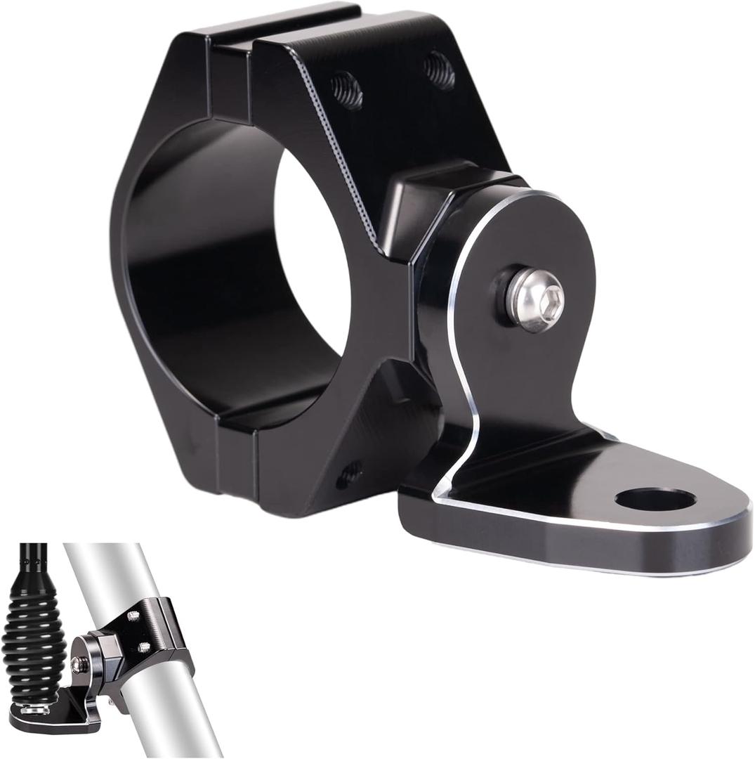 360 Roating UTV Mount Bracket for Flag/LED Whip Light/Antenna Fits 1.75-2inch Roll Bar Compatible with All UTV Can Am Maverick X3 Commander Polaris RZR 900 1000 XP Pro, Pack of 1 (Black)