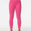 Dragon Fit Compression Yoga Pants with Inner Pockets in High Waist Athletic Pants Tummy Control Stretch Workout Yoga Legging (Pink, XL)