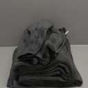 REDKISS Soft 6 Piece Bath Towels Set, 2 Large Bath Towel Sheet, 2 Hand Towels, 2 Washcloths, Highly Absorbent, Quick Dry, Lightweight Towel Sets Collection, Premium Gray Towels for Bathroom, Gym & Spa (Carbon Grey)