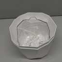 2 Pack Self Watering Pots for Indoor Plants, 8.4 Inches Self Watering Planters Large African Violet Self Watering Clear Pots for Plants Large Herb Orchid Flower Houseplant Pots, White