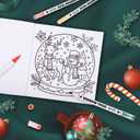 24 Colors Alcohol Markers & 2 Pack Coloring Book Set for Adults to Relax and Relieve Anxiety, included 24 * 2 Themes Designs