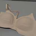 Bras for Women, No Underwire Full Coverage V Plunge Bra Wireless Seamless Comfort Bralette T-Shirts Everyday Bras (Medium, Nude)