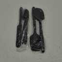Coukre Silicone Spatula Set of 5,High Temperature Resistant, Food Grade Silicone, Dishwasher Safe, for Baking, Cooking (Pure Black)