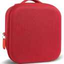 Tourmate Hard Shell Lunch Box for Kids, Insulated Lunch Tote Bag for School, Portable Lunchbox with Hard Liner Inside for Easy Clean Up, Personalized Name Tag Included (Red)