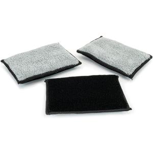 Autofiber Scrub Ninja Scrubber Sponge 3 pack Black and Grey - 5"x3.5"