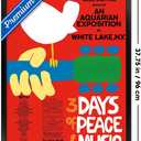 24X36 Woodstock - Original Wall Poster, 36L" x 24W", Black Framed Version