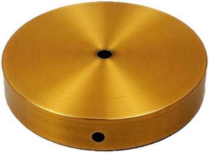 E27 Table Metal Lamp Bases Holder With 10mm Central Hole And Side Hole Fold Edge Inward 10mm For Table Lamp Accessories 12/14cm - (Color: Rose Gold Base Type: 12cm)