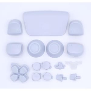 Full Buttons Set for PS5 Joysticks Dpad R1 L1 R2 L2 Direction Key ABXY Buttons Trigger Button Cap Cover for PS5 BDM-010 Game Console (Gray)