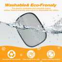 NSVNSV Pet Hair Removal Gloves, Ease of Removal Electrostatic Cat Dog Hair Remover Glove, Reusable Magic Brush Pet Hair Remover Tool for Clothing, Carpet, Sofa Gaps, Car Seat, Yellow, 2PCS