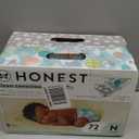 The Honest Company Clean Conscious Diapers for Delicate Skin, Up to 100% Leakproof Hypoallergenic Fragrance-Free Baby Diapers, Gender Neutral Prints, Club Box, Size Newborn, 72 Count (Prints May Vary) (Above It All + All the Alpacas)