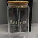 Insulated Glass Cup Straw and Lid Reusable Drink Cup for Water Coffee Tea with Bamboo Lid for Leakproof