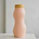 Premium Bohdi Bottle – 1 Liter Reusable Borosilicate Glass Water Bottle with Silicone Sleeve, BPAFree, Wide Mouth, Leakproof Cap – EcoFriendly & Stylish Hydration for Home, Gym, Travel  Pink